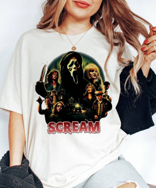 Scream Vintage Halloween Shirt, Halloween Shirt, Ghostface Shirts, Horror Movie Tee, Halloween Party, Scary Movie Shirt, Scream Sweatshirt