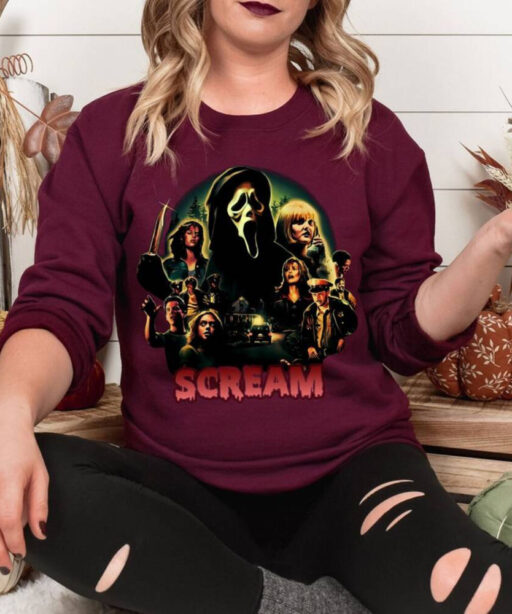 Scream Vintage Halloween Shirt, Halloween Shirt, Ghostface Shirts, Horror Movie Tee, Halloween Party, Scary Movie Shirt, Scream Sweatshirt