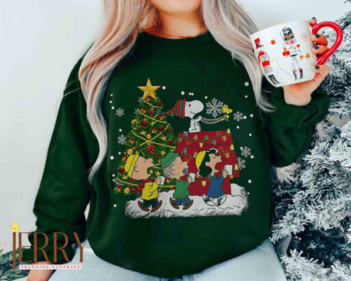 Snoopy christmas shirt, Charlie Brown and friends, Peanuts snoopy xmas, merry xmas snoopy, snoopy xmas crewneck, disney christmas movie tee