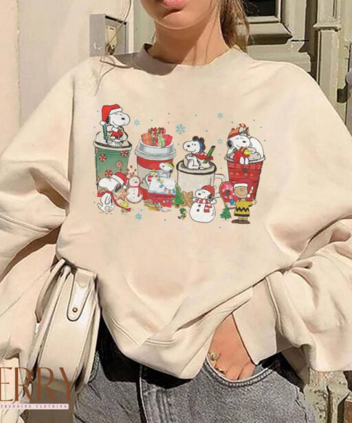 Snoopy christmas shirt, Charlie Xmas, christmas disney shirt, xmas snoopy coffee, snoopy and friends, snoopy coffee latte xmas, snoopy