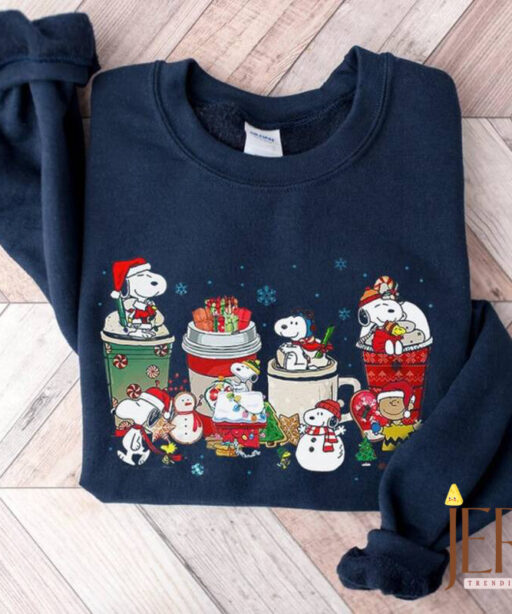 Snoopy christmas shirt, Charlie Xmas, christmas disney shirt, xmas snoopy coffee, snoopy and friends, snoopy coffee latte xmas, snoopy