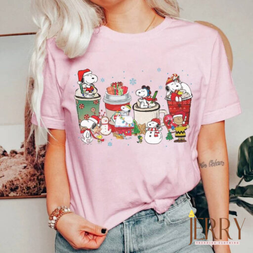 Snoopy christmas shirt, Charlie Xmas, christmas disney shirt, xmas snoopy coffee, snoopy and friends, snoopy coffee latte xmas, snoopy