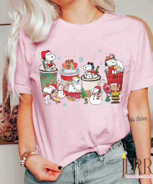 Snoopy christmas shirt, Charlie Xmas, christmas disney shirt, xmas snoopy coffee, snoopy and friends, snoopy coffee latte xmas, snoopy