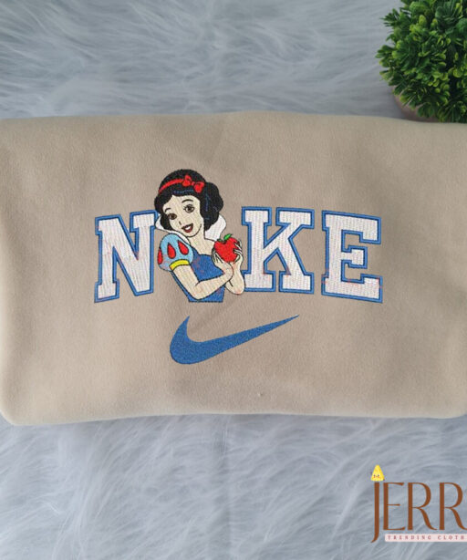 Snow White And Princess Disney Nike Embroidered Sweatshirts