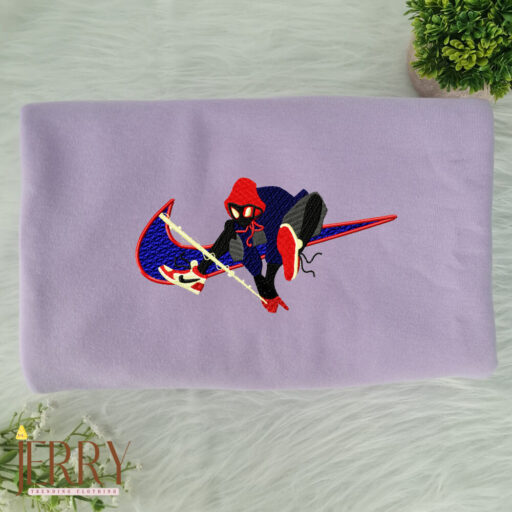 Spiderman In A Hat Nike Embroidered Sweatshirt