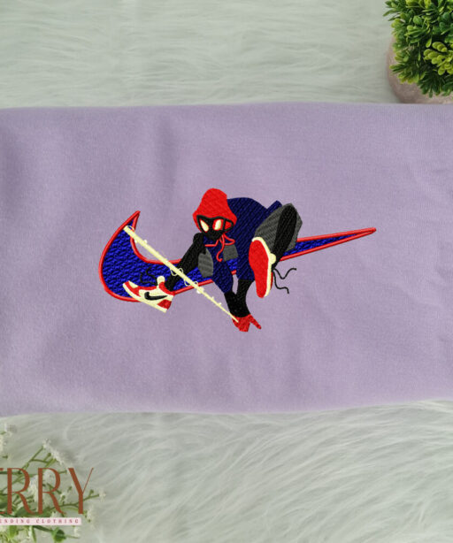 Spiderman In A Hat Nike Embroidered Sweatshirt