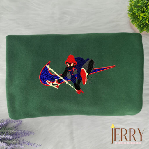 Spiderman In A Hat Nike Embroidered Sweatshirt