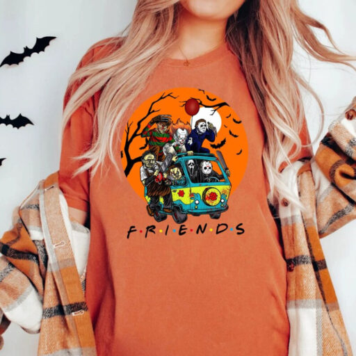 Spooky Halloween Bus Sweatshirt, Spooky Season Shirt, Horror Movie Characters Shirt, Halloween Shirt, Halloween Vibes Shirt, Halloween Gift