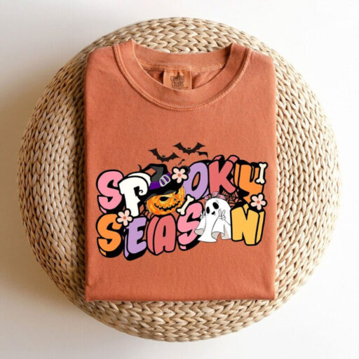 Spooky Season Comfort Colors® Shirt, Spooky Season Sweatshirt, Halloween Costume, Cute Halloween Shirt, Trick Or Treat,Women Halloween Shirt