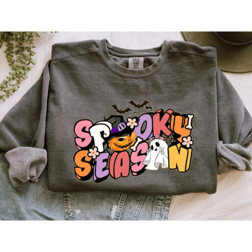 Spooky Season Comfort Colors® Shirt, Spooky Season Sweatshirt, Halloween Costume, Cute Halloween Shirt, Trick Or Treat,Women Halloween Shirt