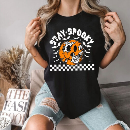 Stay Spooky Halloween Shirt, Pumpkin Halloween Skeleton Shirt, Trick Or Treat Shirt, Halloween Skeleton Shirt ,Spooky Shirt, Ghost Shirt