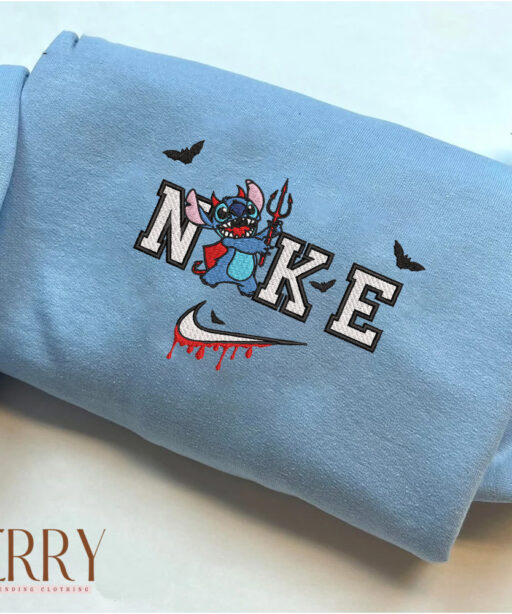 Stitch Halloween Nike Embroidered Sweatshirt