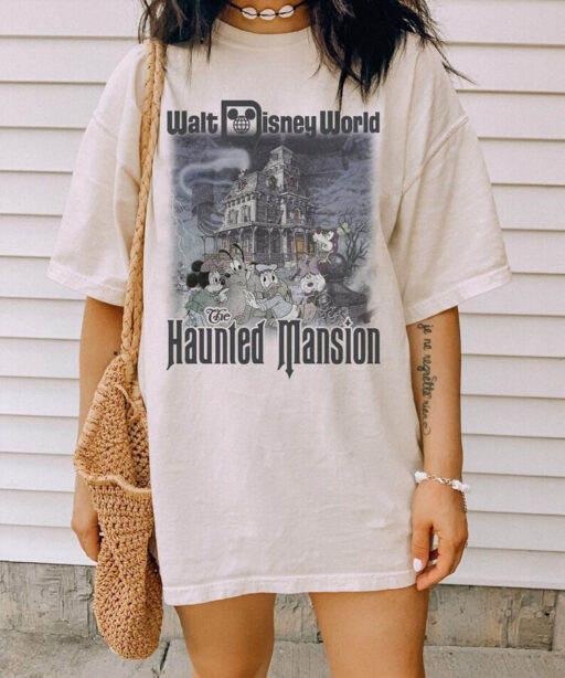 The Haunted Maison Mickey Shirt, Haunted Maison Disney Halloween Shirt, Spooky Season Skeleton, nightmare halloween, trick or treat shirt