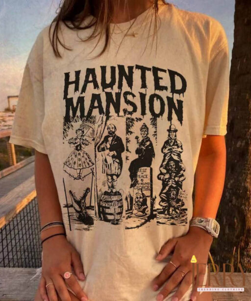 The Haunted Mansion Comfort Colors Shirt, Disney Halloween Shirt, Haunted Mansion Shirt, Halloween Matching, Haunted Mansion 1969