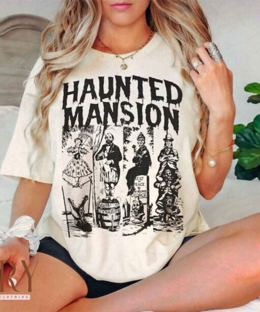 The Haunted Mansion Comfort Colors Shirt, Disney Halloween Shirt, Haunted Mansion Shirt, Halloween Matching, Haunted Mansion 1969