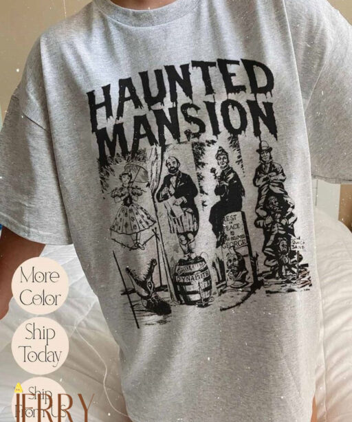 The Haunted Mansion Comfort Colors Shirt, Disney Halloween Shirt, Haunted Mansion Shirt, Halloween Matching, Haunted Mansion 1969