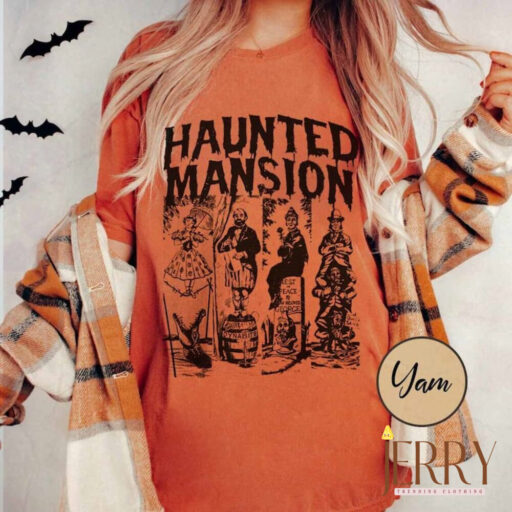 The Haunted Mansion Comfort Colors Shirt, Disney Halloween Shirt, Haunted Mansion Shirt, Halloween Matching, Haunted Mansion 1969