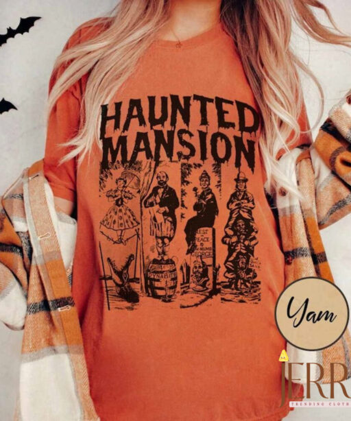 The Haunted Mansion Comfort Colors Shirt, Disney Halloween Shirt, Haunted Mansion Shirt, Halloween Matching, Haunted Mansion 1969