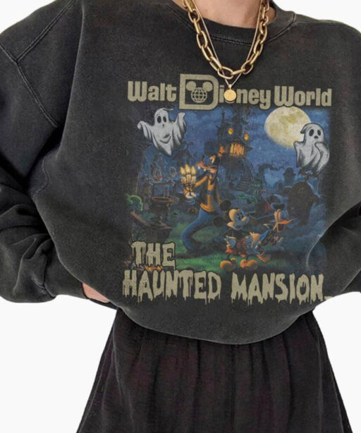 The Haunted Mansion Shirt, Disney Haunted mansion, Mickey and Friend, mickey halloween, Mickey no scary, mickey horror, mickey and minnie