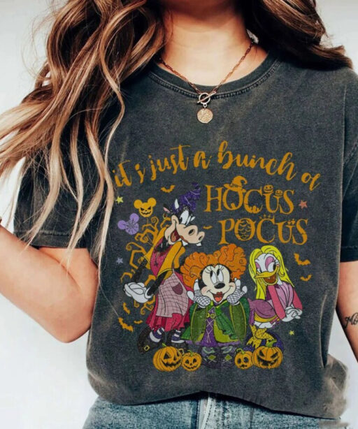 The Haunted Mansion shirt, Mickey and friend Hocus Pocus, Disney Witches shirt, It's Just A Bunch Of Hocus Pocus, Disney Sanderson Sisters