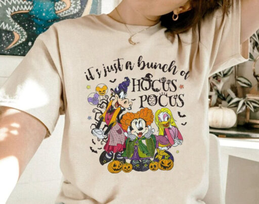 The Haunted Mansion shirt, Mickey and friend Hocus Pocus, Disney Witches shirt, It's Just A Bunch Of Hocus Pocus, Disney Sanderson Sisters