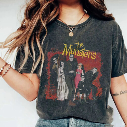 The Munsters Family shirt, Gothic Addams Family Frankenstein, Addams family, The Munster Tv Series, Frankenstein, Horror Movie Shirts