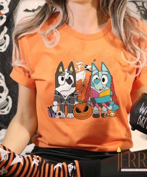 The Nightmare Before Bluey Shirt, Halloween Matching Family Shirt, Halloween Sweatshirt, Halloween Gifts, Spooky Season Sweatshirt