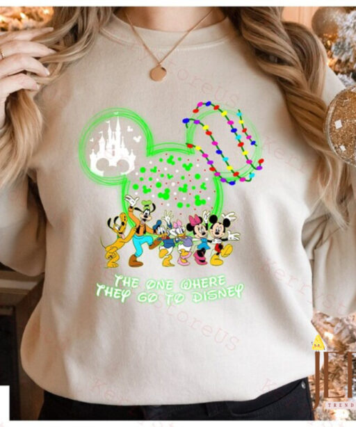 The One Where They Go To Disney Christmas Shirt, Disney Christmas shirt, Mickey And Friend Christmas Shirt, Disney Friends Shirt