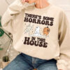 There's Some Horrors In This House Sweatshirt, Retro Halloween Comfort Color Shirt, Funny Halloween Shirt, Funny Pumpkin Shirt,Spooky Season