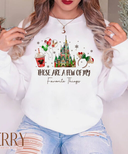 These Are a Few of my Favorite Things Disney Christmas Shirt, Disney Snacks Shirt, Christmas Castle Shirt, Magic Kingdom shirt