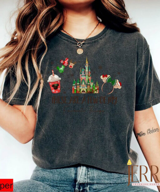 These Are a Few of my Favorite Things Disney Christmas Shirt, Disney Snacks Shirt, Christmas Castle Shirt, Magic Kingdom shirt