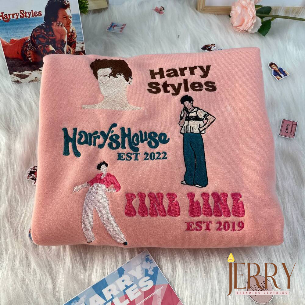 Three Albums Harry Styles Embroidered Sweatshirts
