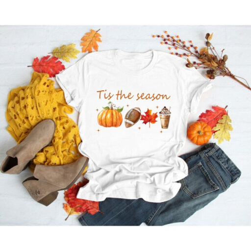 Tis The Season, Fall Coffee Shirt, Hot Coffee Shirt, Coffee Lovers Shirt, Fall Shirt, Pumpkin Latte Drink, Thanksgiving, Pumpkin Spice Shirt