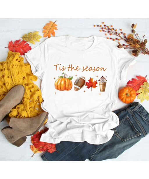 Tis The Season, Fall Coffee Shirt, Hot Coffee Shirt, Coffee Lovers Shirt, Fall Shirt, Pumpkin Latte Drink, Thanksgiving, Pumpkin Spice Shirt