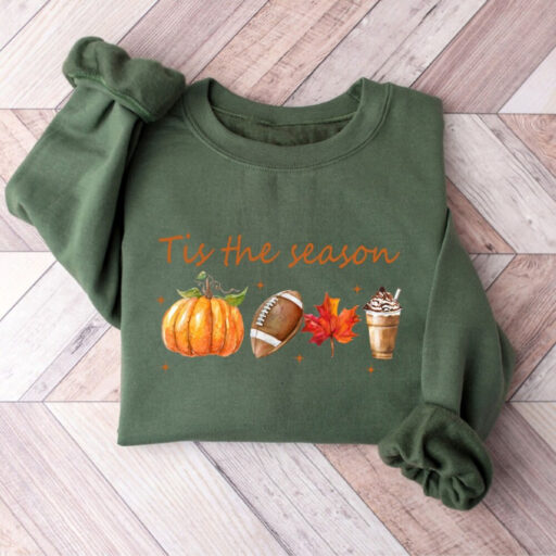 Tis The Season, Fall Coffee Shirt, Hot Coffee Shirt, Coffee Lovers Shirt, Fall Shirt, Pumpkin Latte Drink, Thanksgiving, Pumpkin Spice Shirt