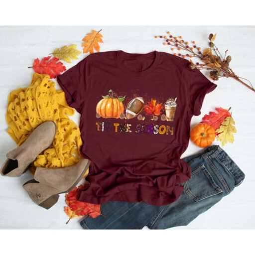 Tis The Season Shirt, Thanksgiving Pumpkin Shirt, Thanksgiving Gifts, Tis The Season Halloween Shirt, Fall Shirts for Women, Fall Gifts