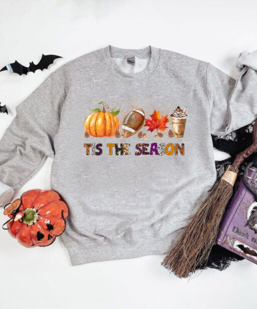 Tis The Season Shirt, Thanksgiving Pumpkin Shirt, Thanksgiving Gifts, Tis The Season Halloween Shirt, Fall Shirts for Women, Fall Gifts