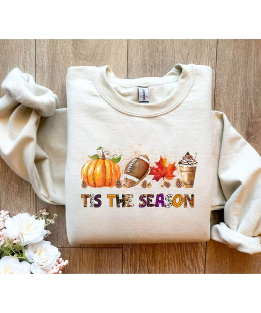 Tis The Season Shirt, Thanksgiving Pumpkin Shirt, Thanksgiving Gifts, Tis The Season Halloween Shirt, Fall Shirts for Women, Fall Gifts