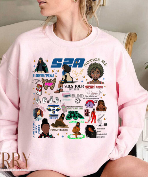 Tracklist SZA SOS Tour Shirt