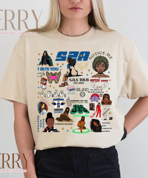 Tracklist SZA SOS Tour Shirt