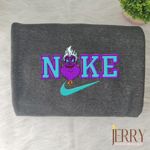 Ursula The Mermaid Disney Nike Embroidered Sweatshirt