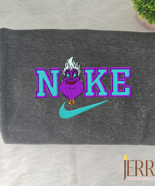 Ursula The Mermaid Disney Nike Embroidered Sweatshirt