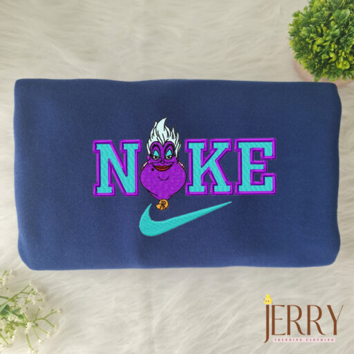 Ursula The Mermaid Disney Nike Embroidered Sweatshirt