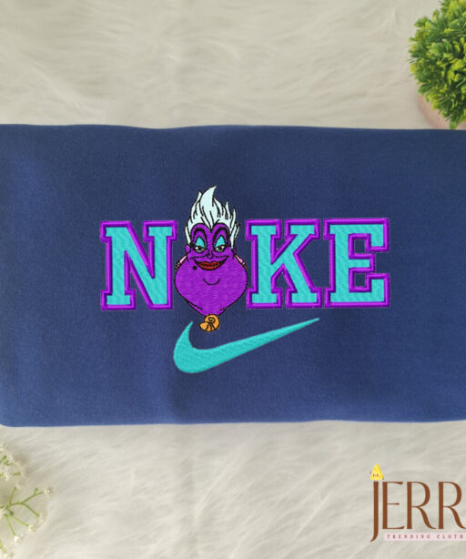 Ursula The Mermaid Disney Nike Embroidered Sweatshirt