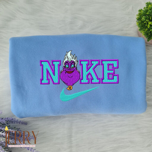 Ursula The Mermaid Disney Nike Embroidered Sweatshirt