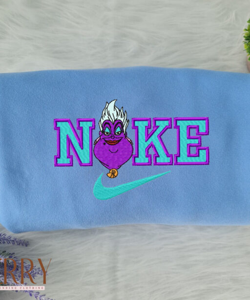 Ursula The Mermaid Disney Nike Embroidered Sweatshirt