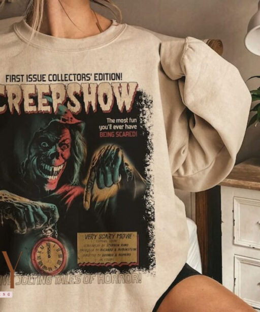 Vintage Creepshow Tales Of Horror Sweatshirt, Creepshow Stephen King Sweatshirt, Horror Movies Sweatshirt, Halloween Horror Shirt