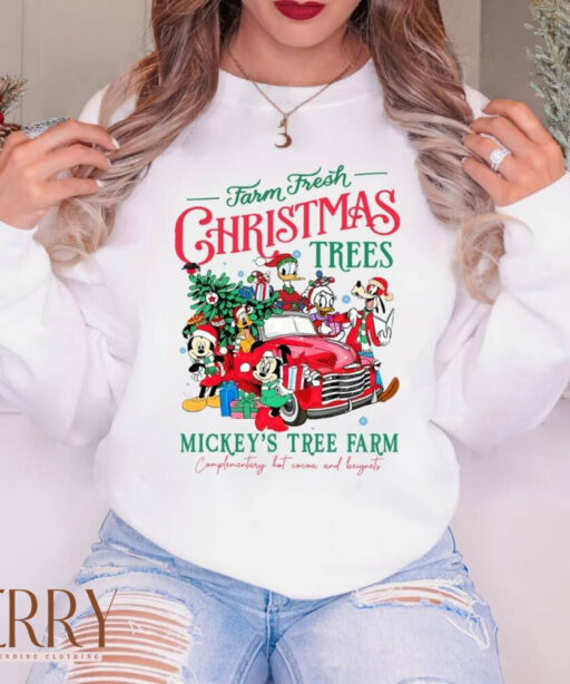 Vintage Disney Farm Fresh Christmas Shirt, Mickey And Friends Shirt, Disney Family Christmas Shirt, Christmas Disney Family, Christmas Gifts