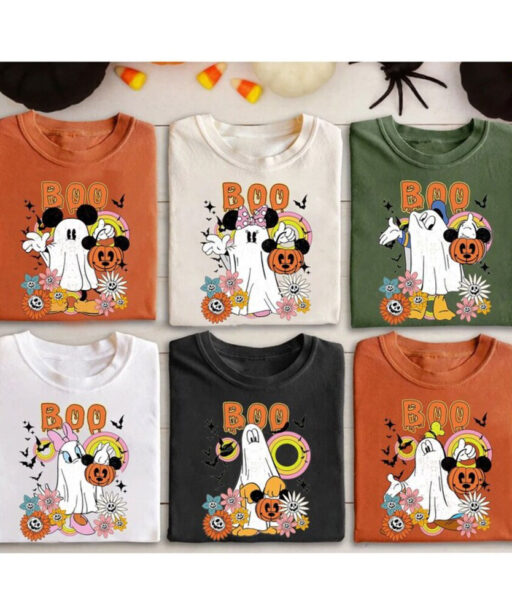 Vintage Disney Mickey and Friends Halloween Team Shirt, Disney Halloween Shirt Retro, WDW Magic Kingdom Shirt, Disney Halloween Matching Tee