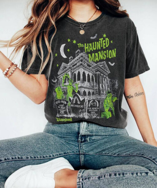 Vintage Disneyland Haunted Mansion Shirt, retro haunted maison, Stretching Room Shirt, halloween haunted mansion,haunted disney,Horror Movie